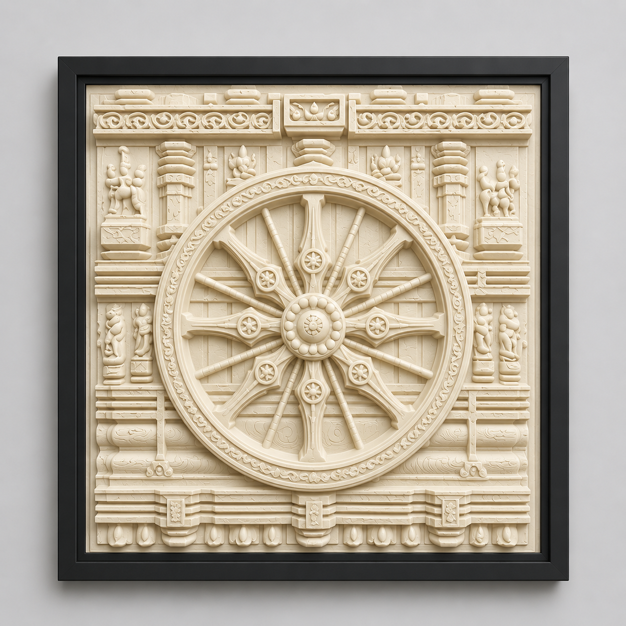 Konark Sun Temple Wall Decor 3D Model (5 Inch)